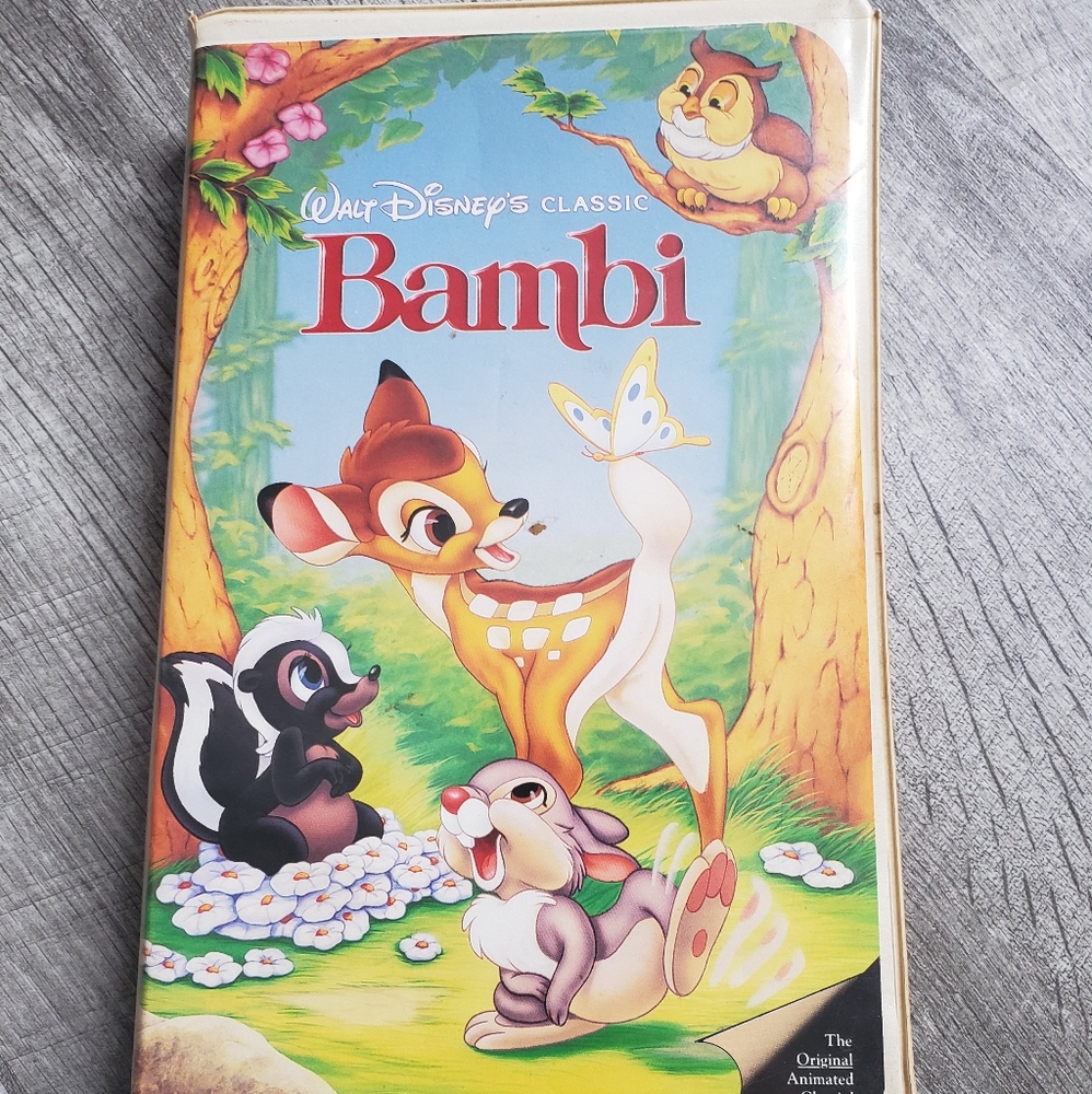 RARE black diamond Disney Bambi vhs